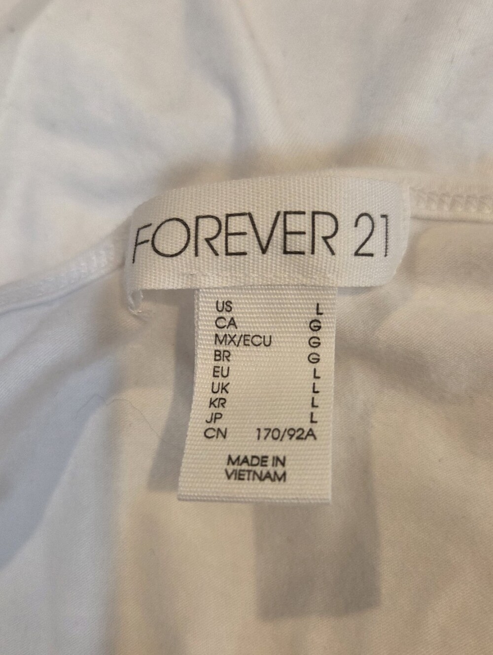 Forever 21 White Casual Layering Everyday Basic Minimalist Tank Top Small - Picture 5 of 10